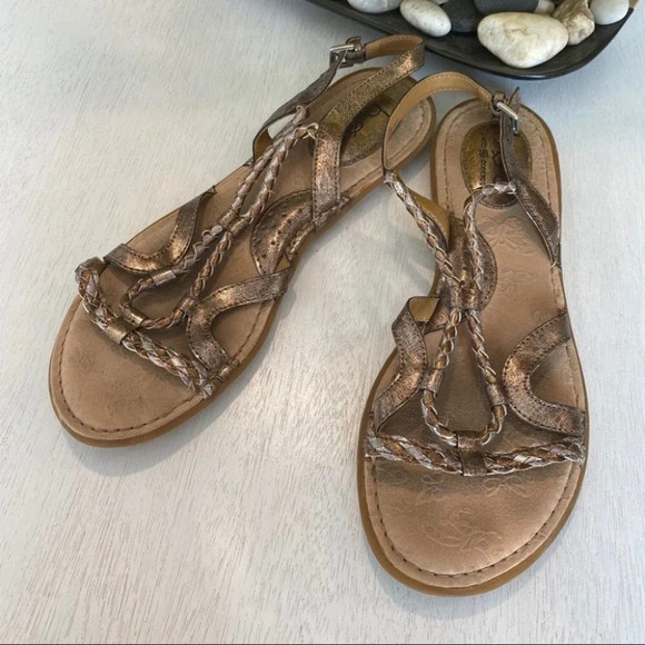 boc Shoes - B.o.c. Born Metallic Woven Ankle astral Sandal